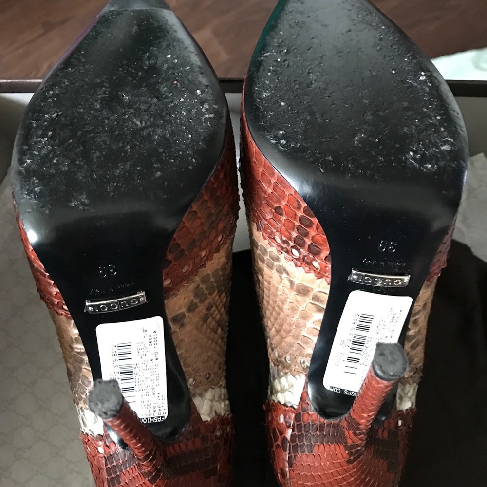 Authentic Gucci Python Laceup Brogue Oxfords Size… - image 8